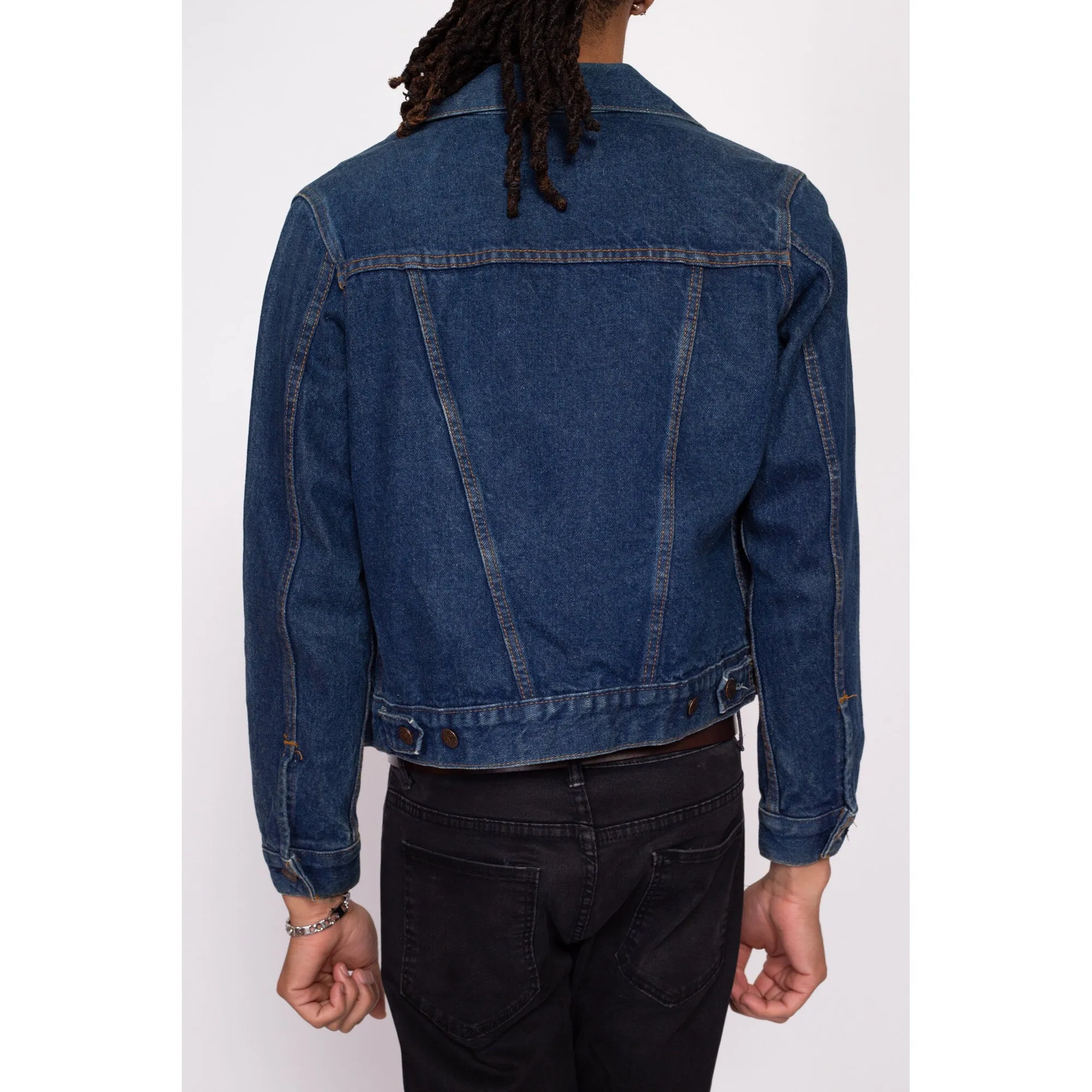 80s Levi's Dark Wash Denim Jacket - Men's XS, Women's Small