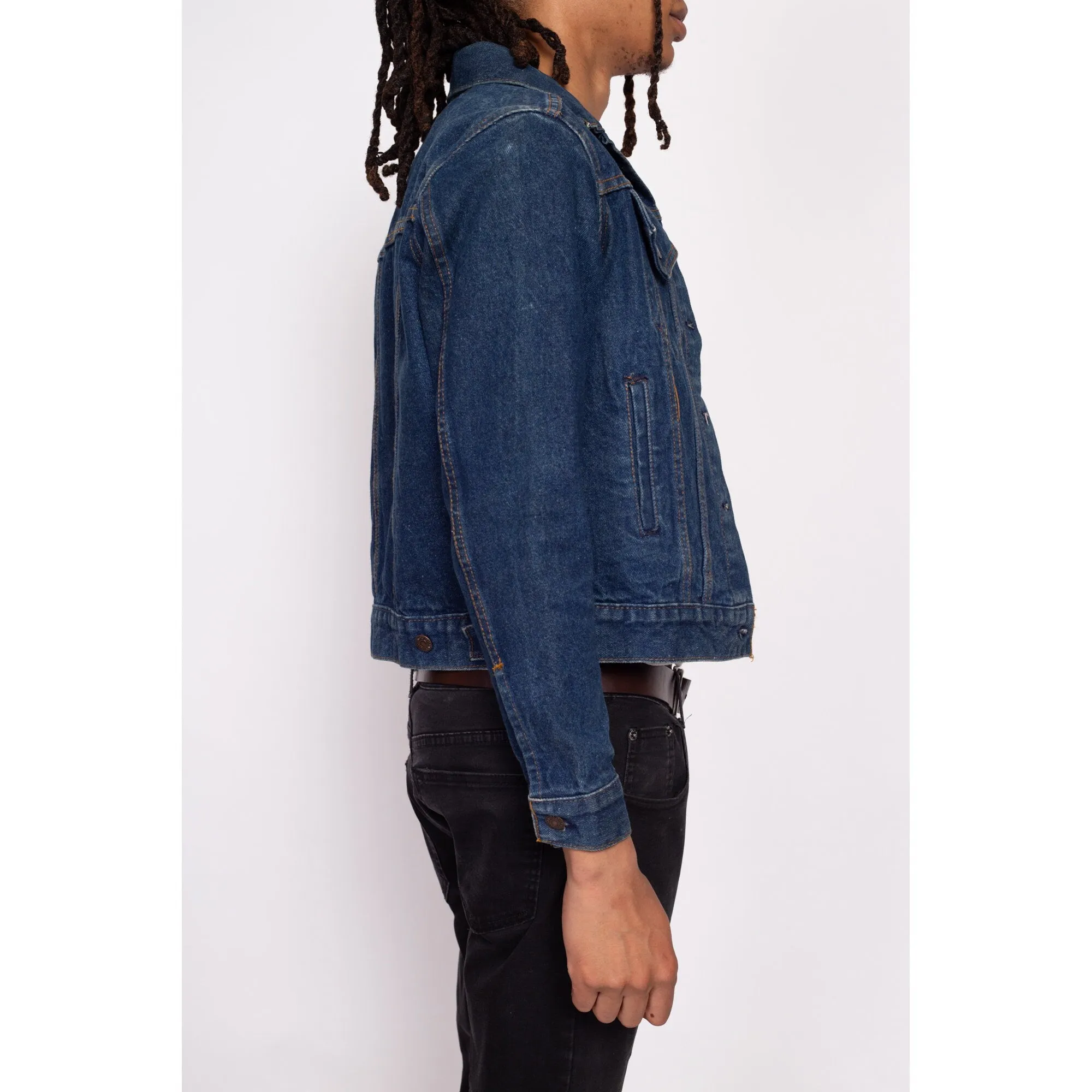 80s Levi's Dark Wash Denim Jacket - Men's XS, Women's Small