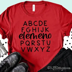 Alphabet Elemeno P Teacher Shirt | ABC Shirt