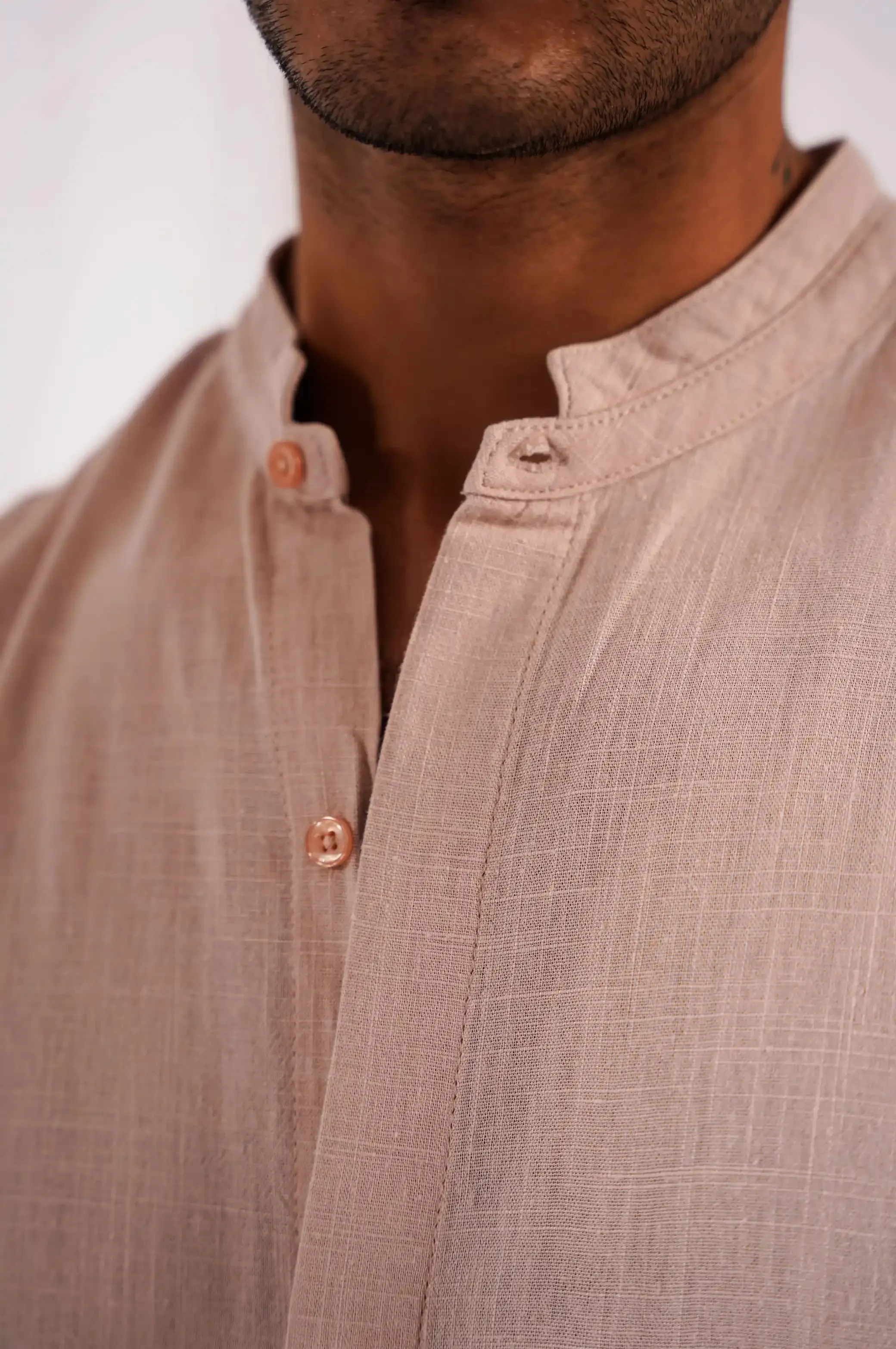 BAND COLLAR SHIRT