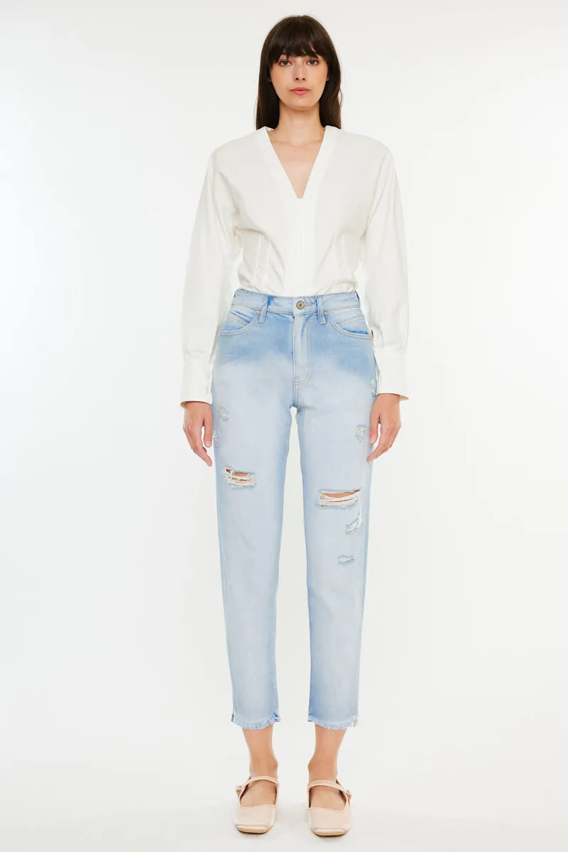 Bliss High Rise Mom Jeans