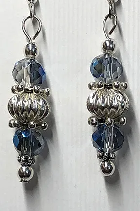 Blue Crystal Earrings