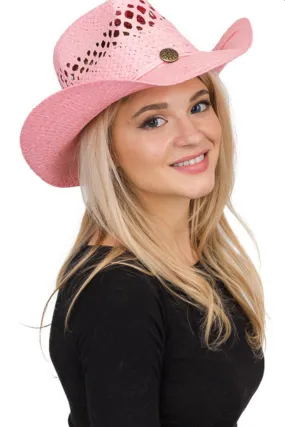 Boho Cowgirl Hat- Pink