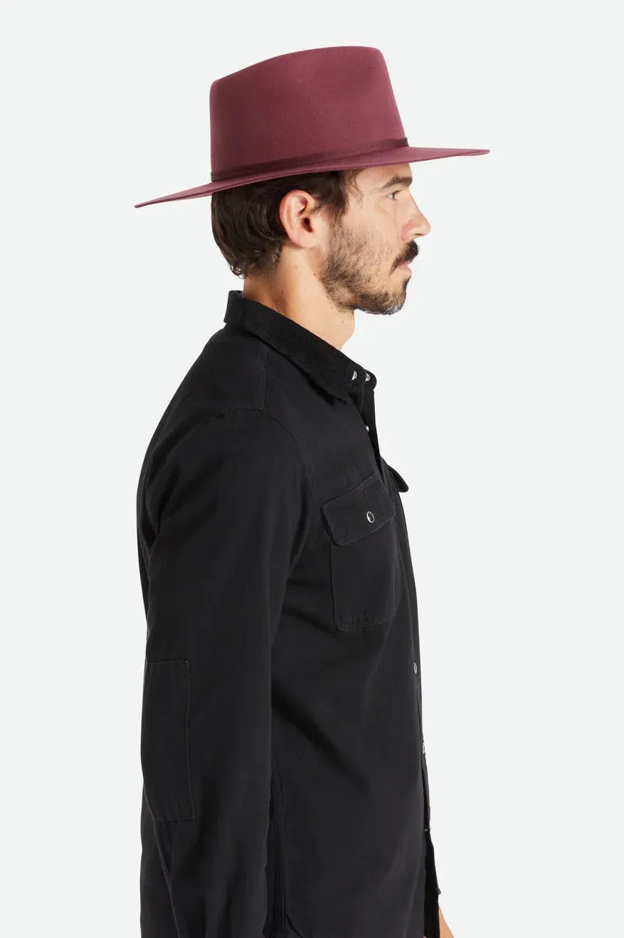 Brixton Cohen Cowboy Hat - Mahogany