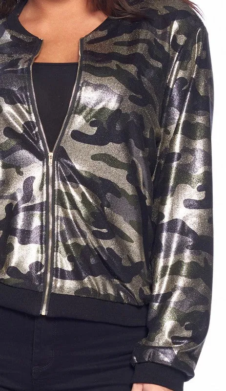 Camo Bomber Jacket