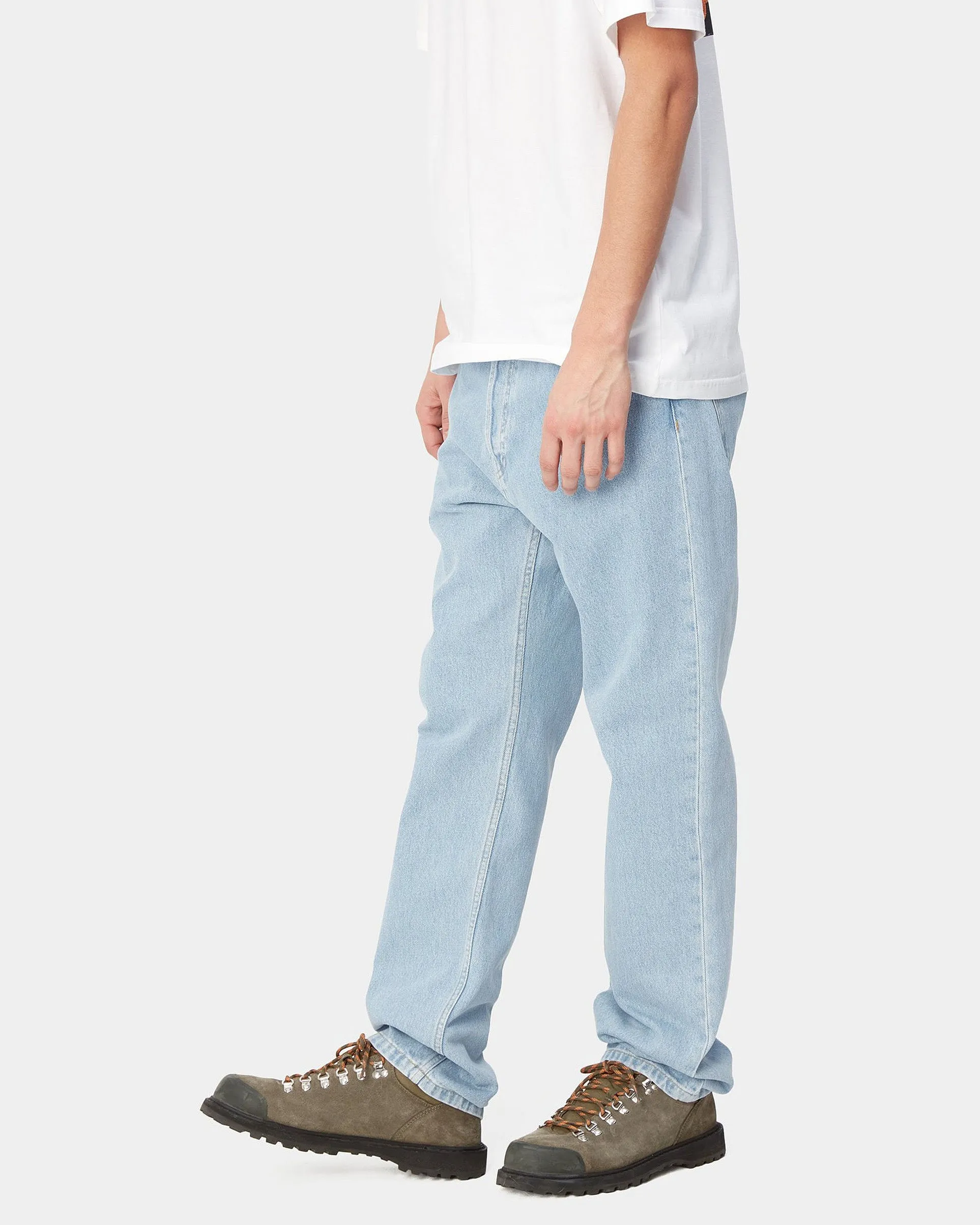 Carhartt WIP Nolan Pant Relaxed Straight Mens Jeans - Blue Bleached