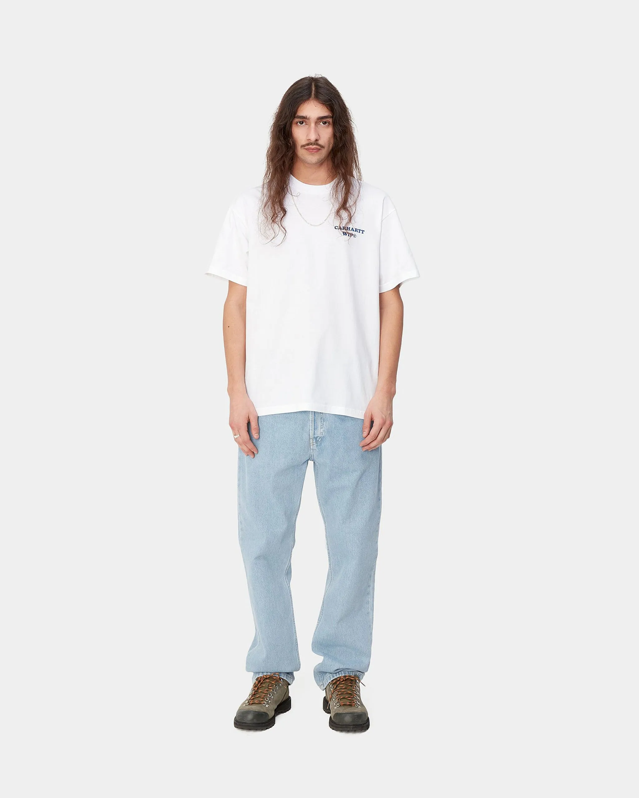 Carhartt WIP Nolan Pant Relaxed Straight Mens Jeans - Blue Bleached