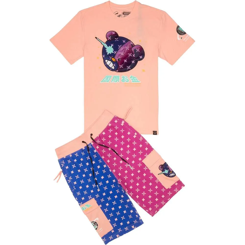 Civilized Clothing Brand Men Civilized Bear Short (Pink)