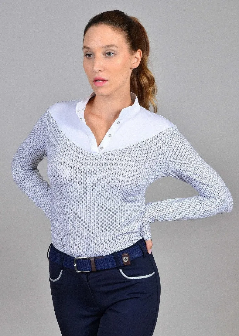 Cognac Womens Long Sleeve Competition Shirt