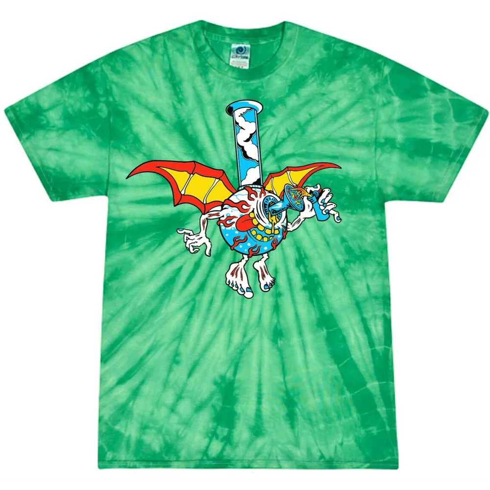 Cookies SF Men Bong Outta Hell Tie Dye Tee ( Spider Kelly Green)