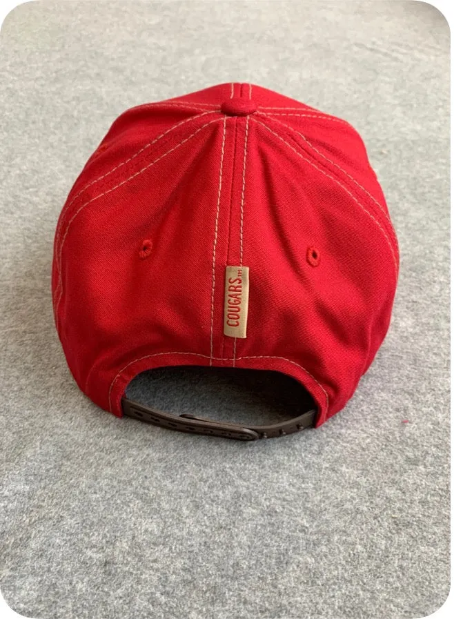 Crimson Washington State University Flatbill Diamond Hat