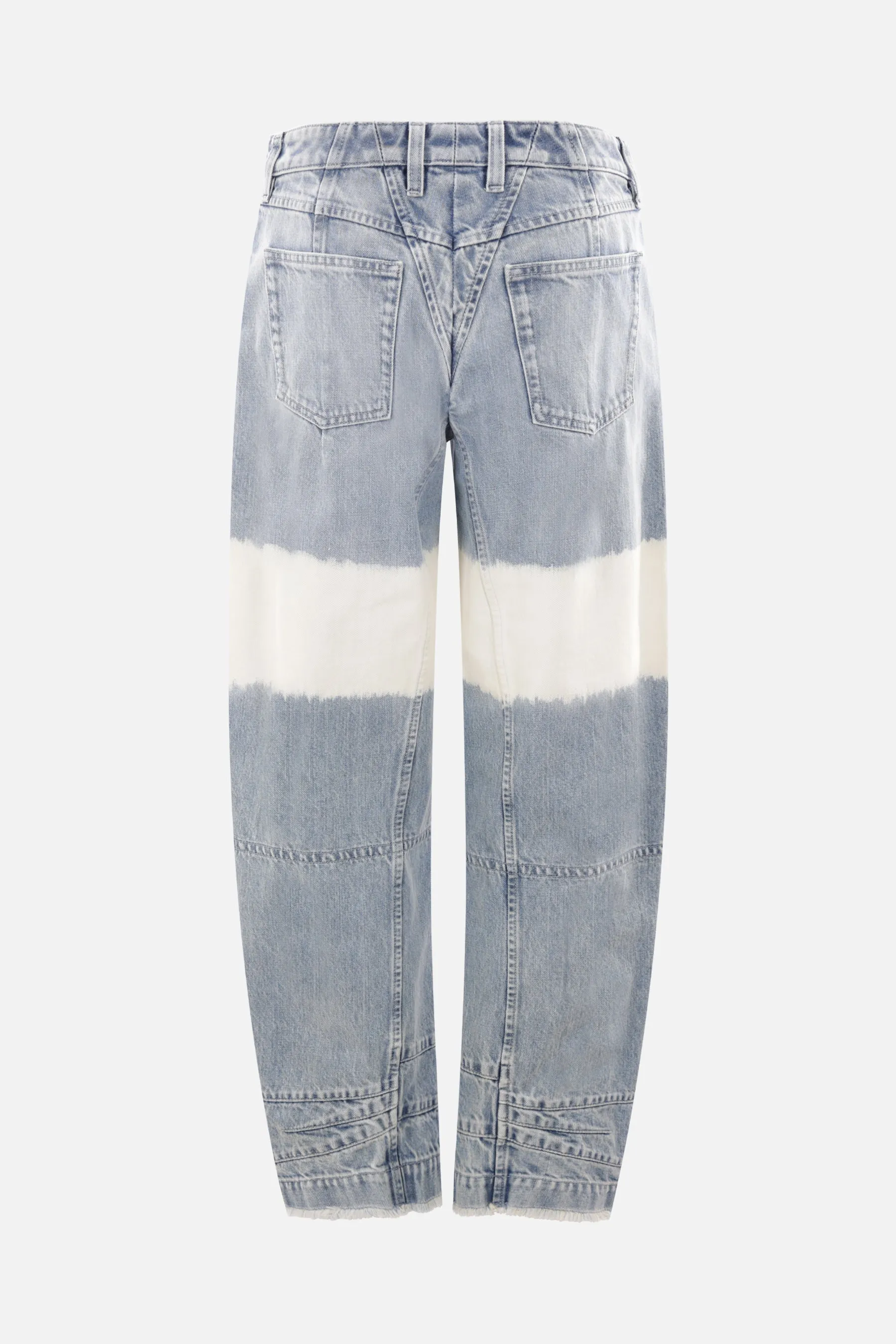 denim wide-leg jeans