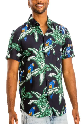 Digital Print Hawaiian Short Sleeve Shirt