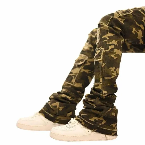 Doctrine Denim Savant Camo Super Stacked Jean (Camo) DB0001-STK