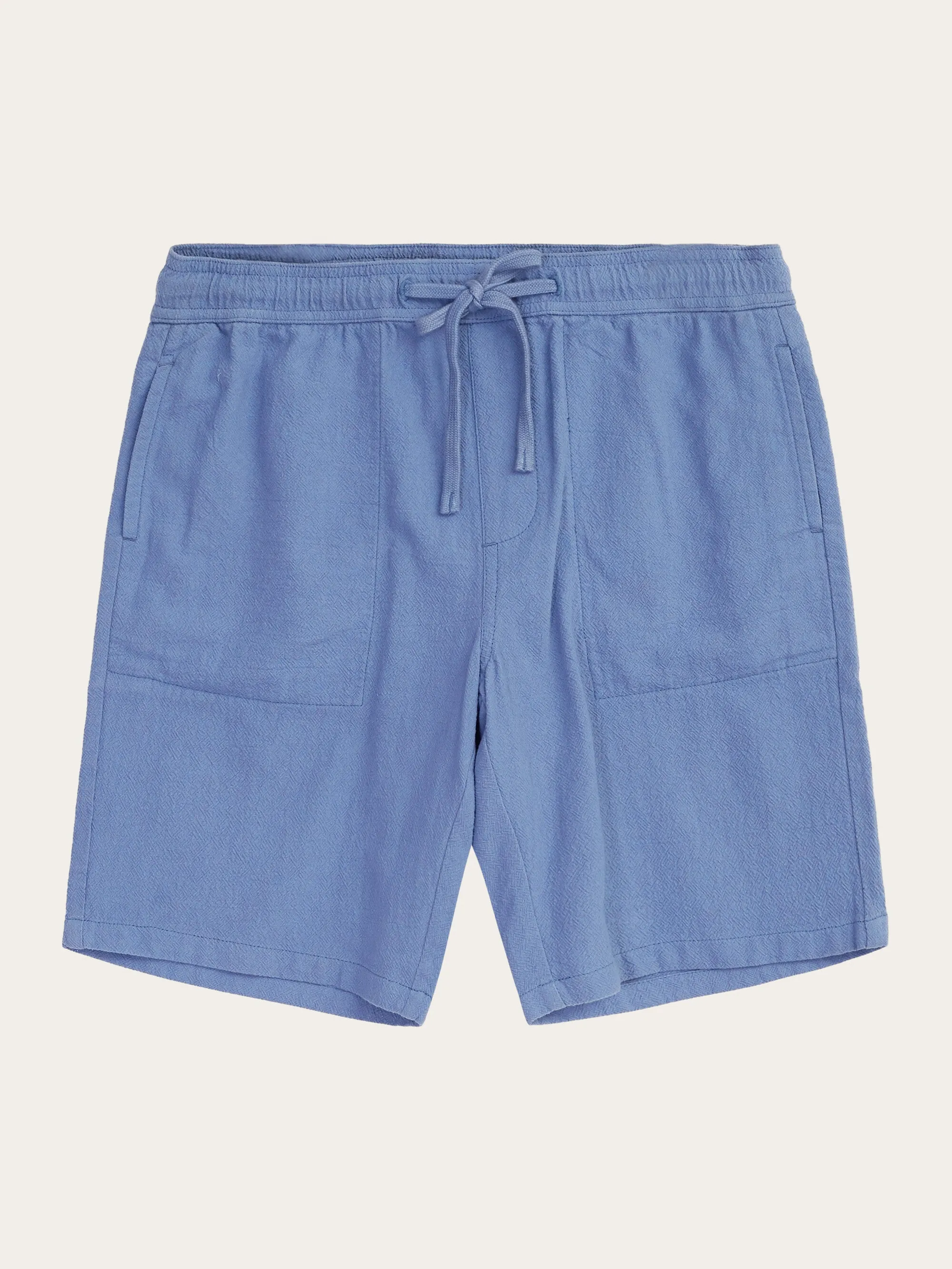 FIG loose crushed cotton shorts - GOTS/Vegan - Moonlight Blue