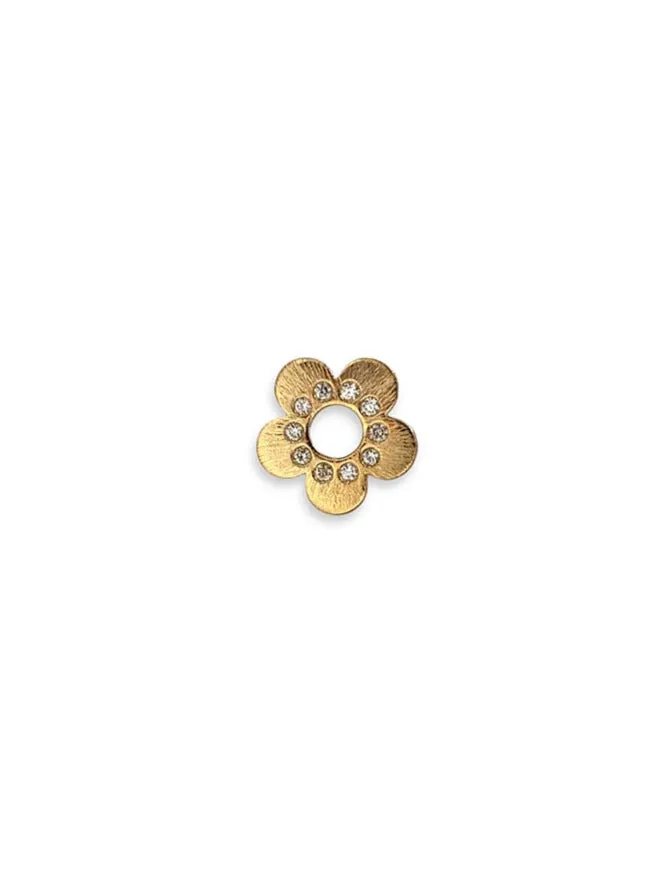 Flower Power - Ear stud with diamonds