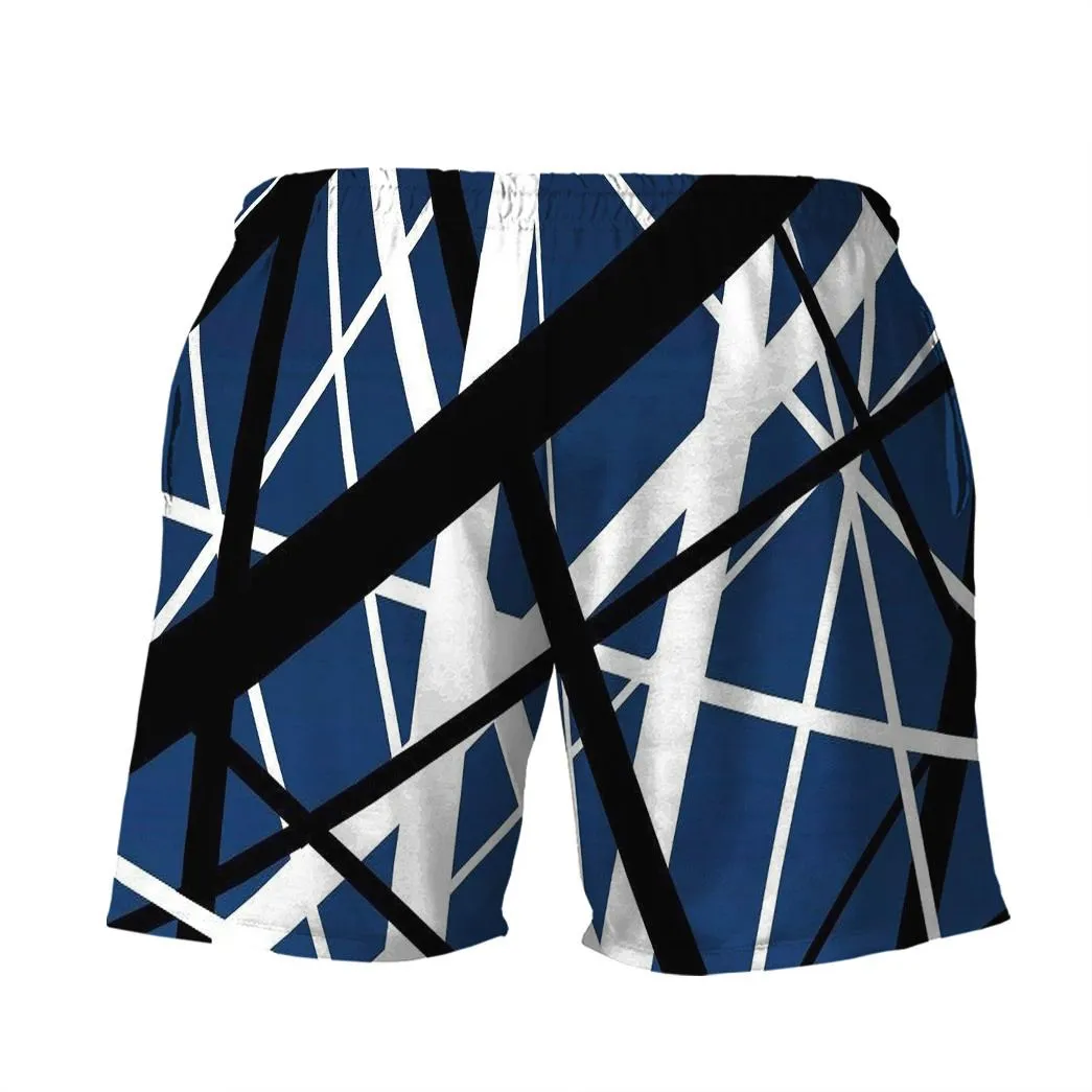 Gearhuman 3D Blue Frankenstrat Strings Shorts