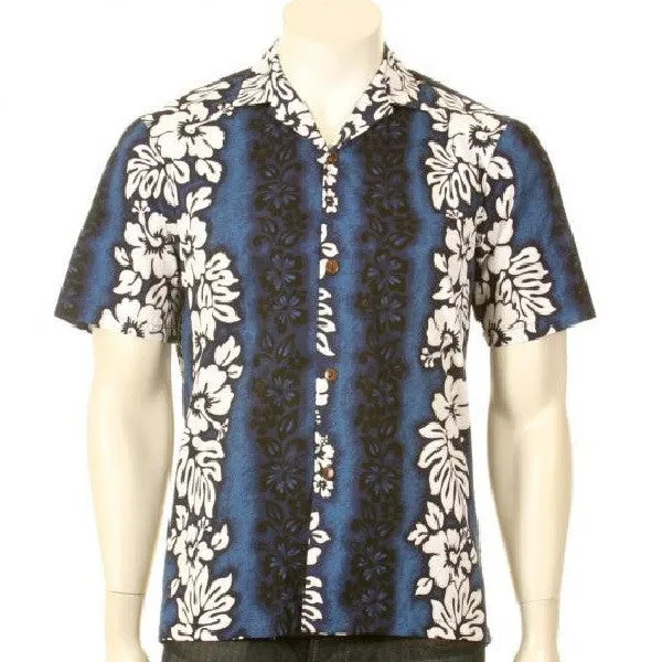 Hibiscus Panel Aloha Shirt