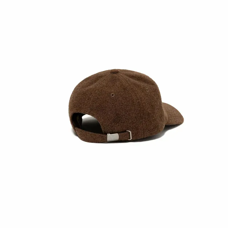 HUMAN MADE 6 PANEL WOOL CAP - BROWN