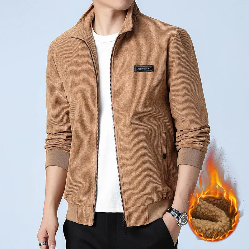 INSTOCK- Men's winter lamb wool velvet thickened Corduroy jacket.