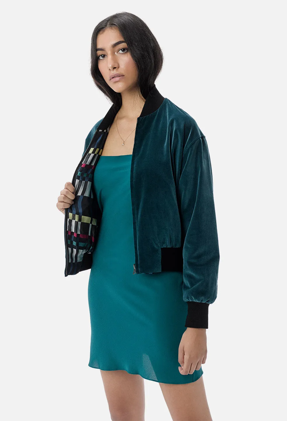 Iris Reversible Jacket / Teal