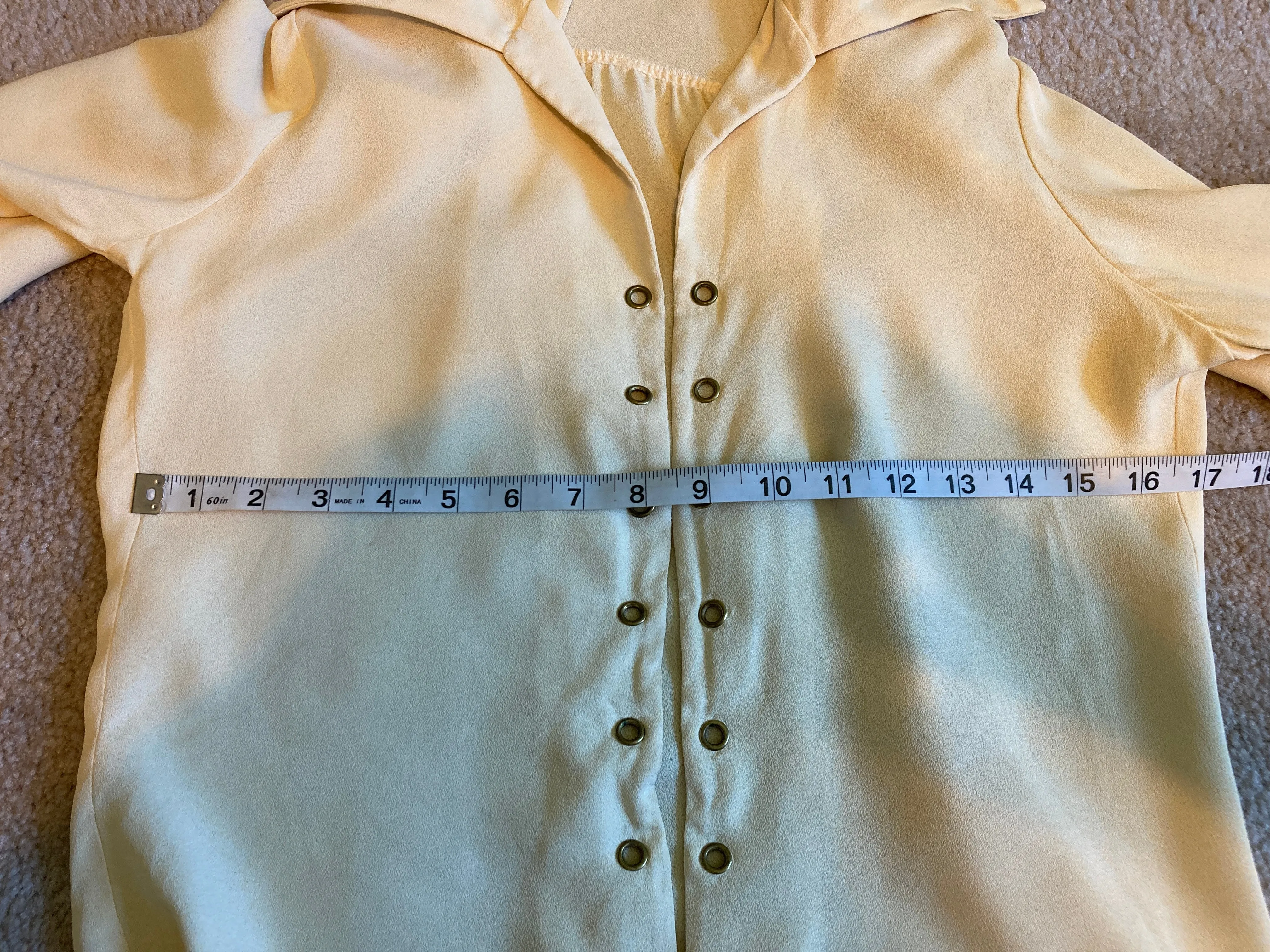 Ladies Beige Peasant, Renaissance, Pirate Small/Med Shirt