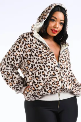 Leopard Hooded Jacket