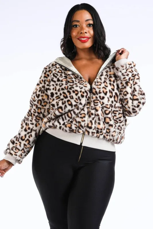 Leopard Hooded Jacket