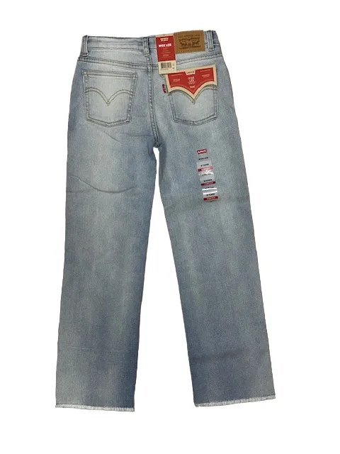 Levi's Kids junior wide leg jeans trousers 3EG381 4EG381 L52 bauhaus blues