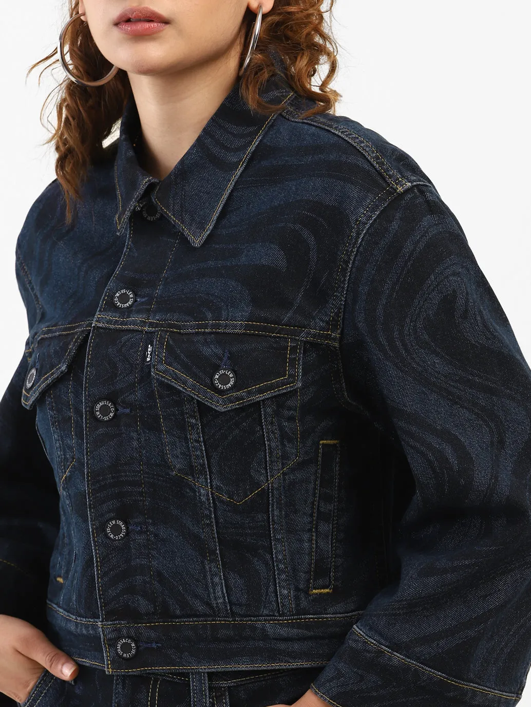 Levi's x Deepika Padukone Hydro-Dipped Trucker Jacket