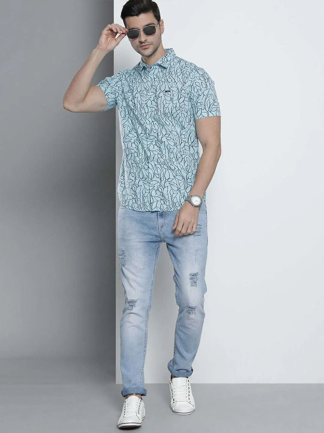 Men Abstract Printed Shirt