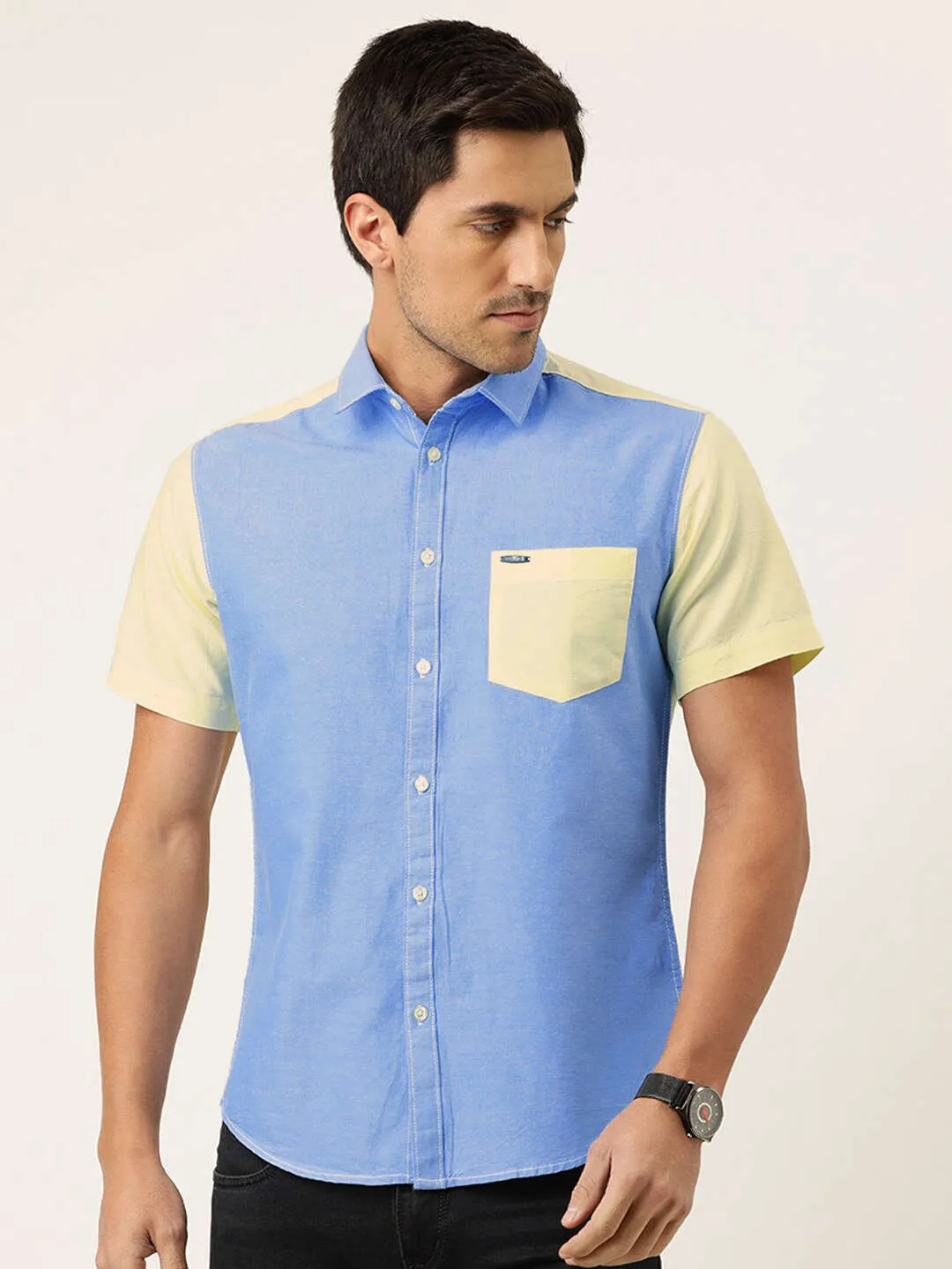 Men Block Shirt