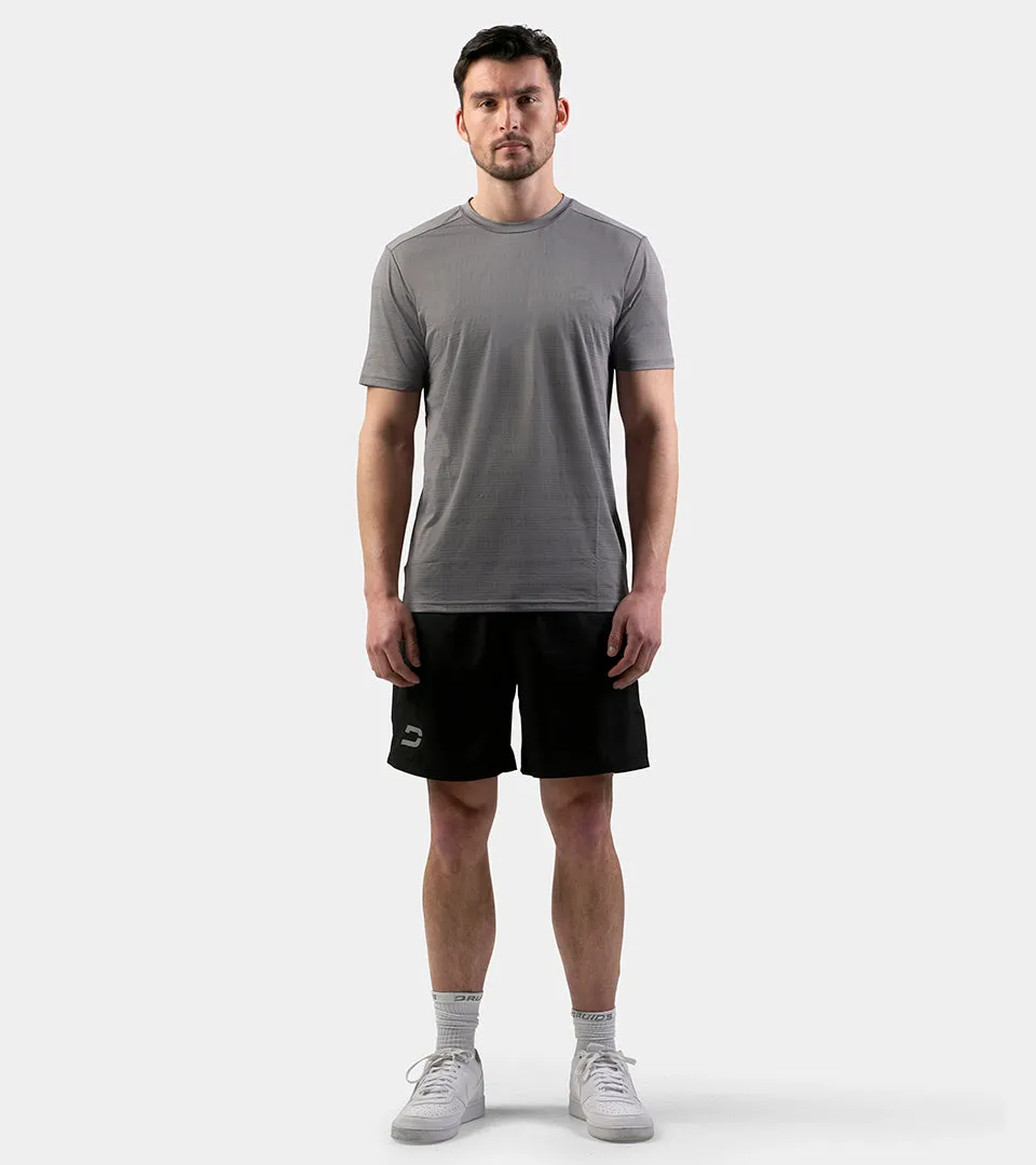 MEN'S PERFORATED SPORTS T-SHIRT - GREY