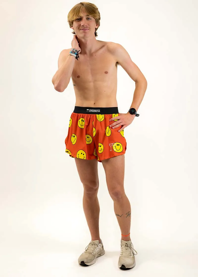 Men's Smiley 4" Half Split Shorts