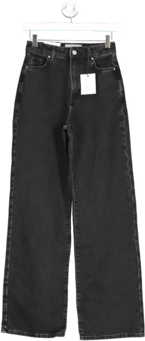 New Look Black Adalae Wide Leg Jeans UK 6