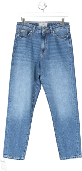 New Look Blue Tori - Slim Fit Mom Ankle Grazer Jeans UK 8