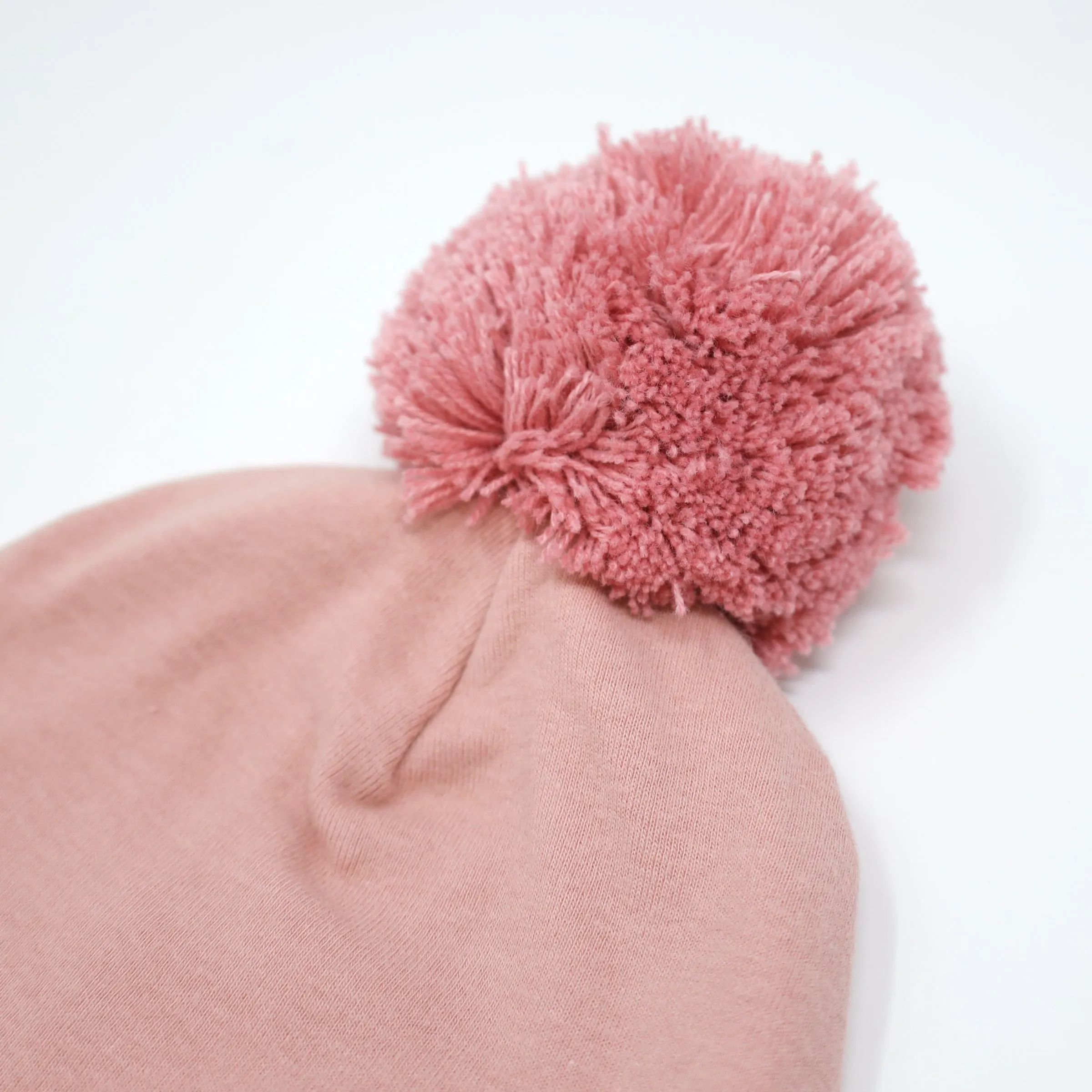 oh baby! Blush Yarn Pom Hat - Blush