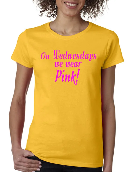 On Wednesdays We Wear Pink - Breast Cancer Ribbons - Mean Girls T-Shirt