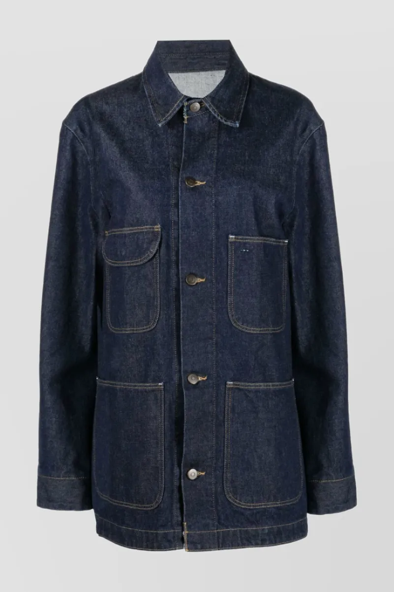 Oversize denim boyfriend shirt