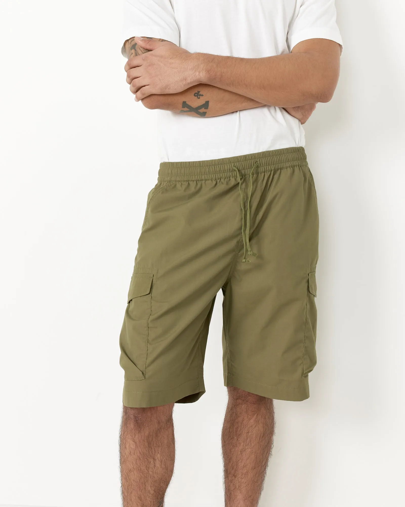 Parachute Short in Olive