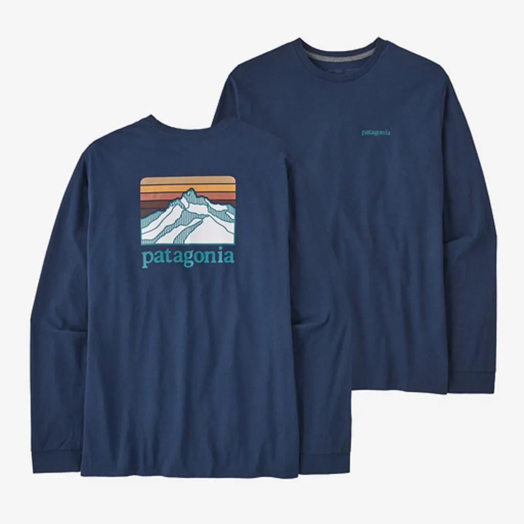 Patagonia Men's Long Sleeve Line Logo Ridge Responsibili-Tee