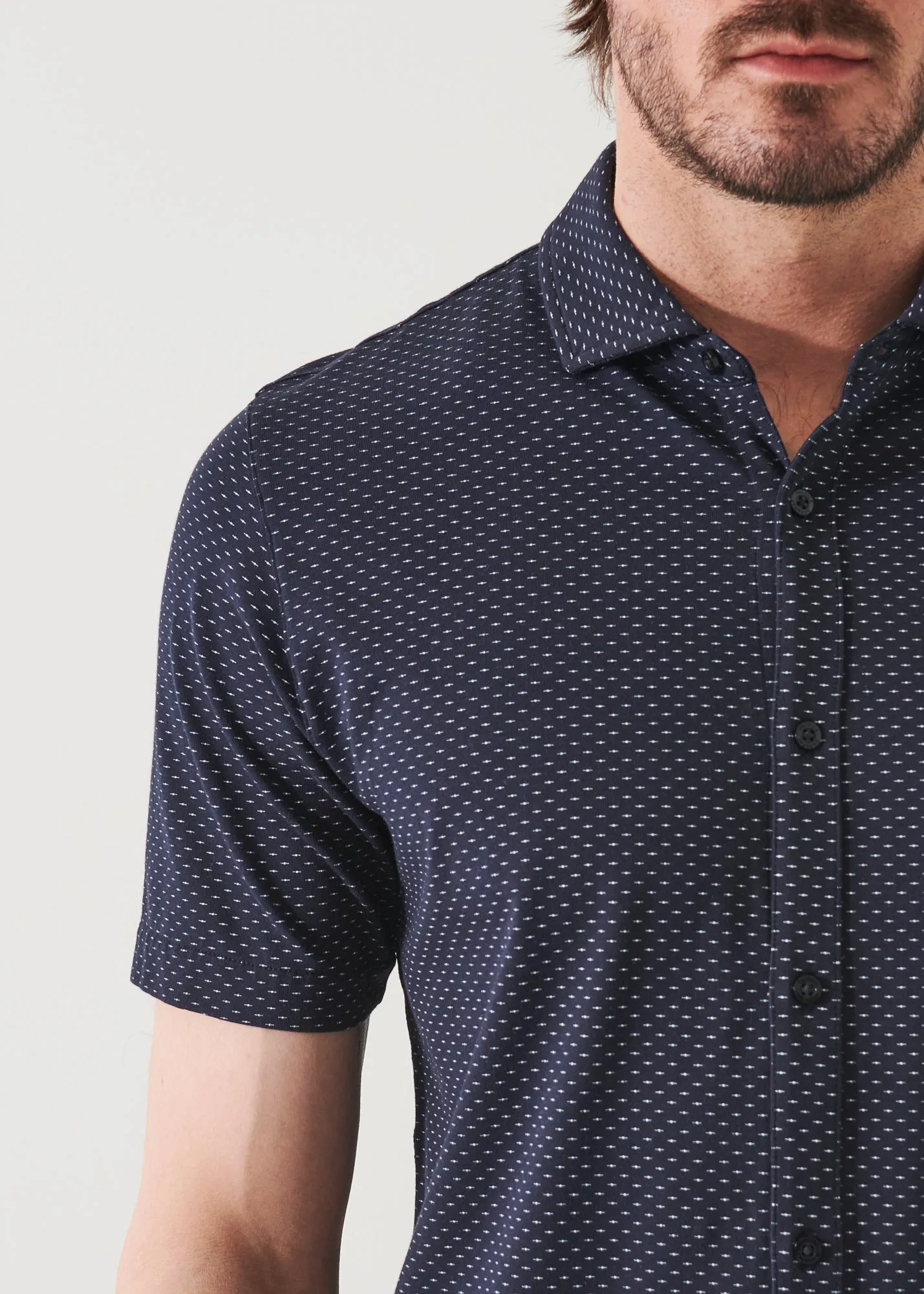 PIMA COTTON STRETCH PRINTED SHIRT