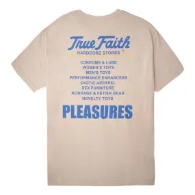 PLEASURES FAITH T-SHIRT-BEIGE