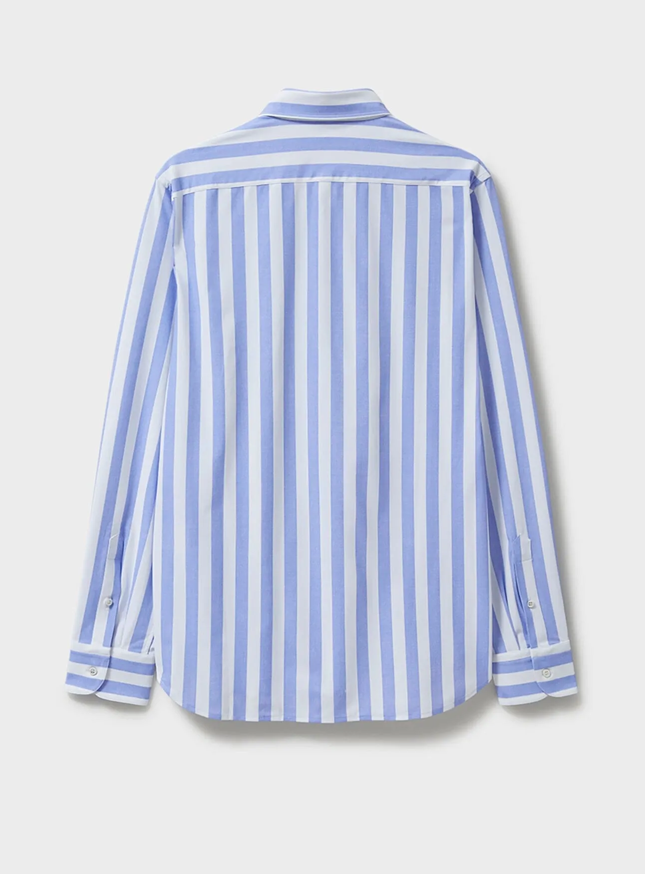 Recycled Italian Sky Rowers Stripe Cut Away Comfort Shirt