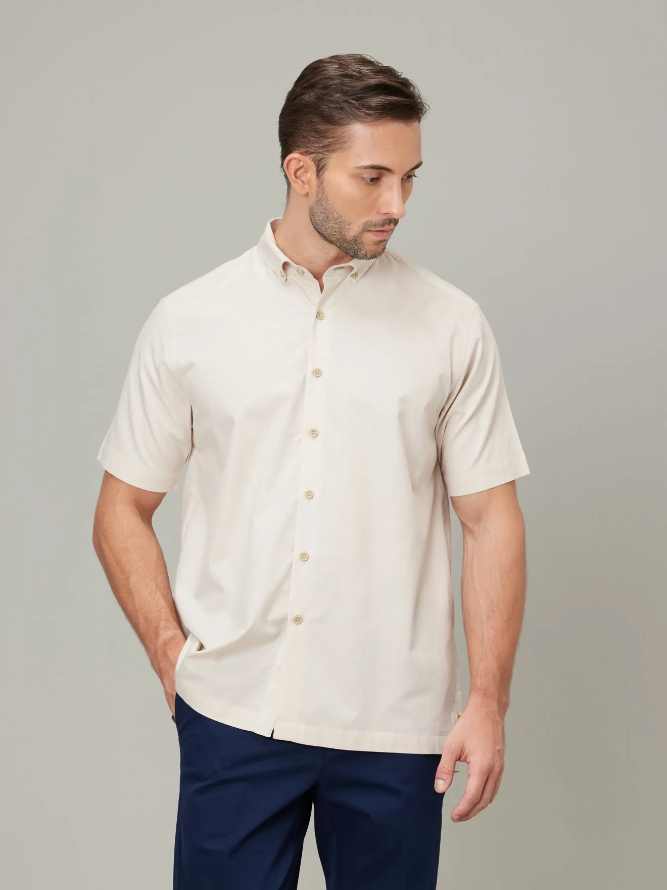 Shoji Sand Button Down