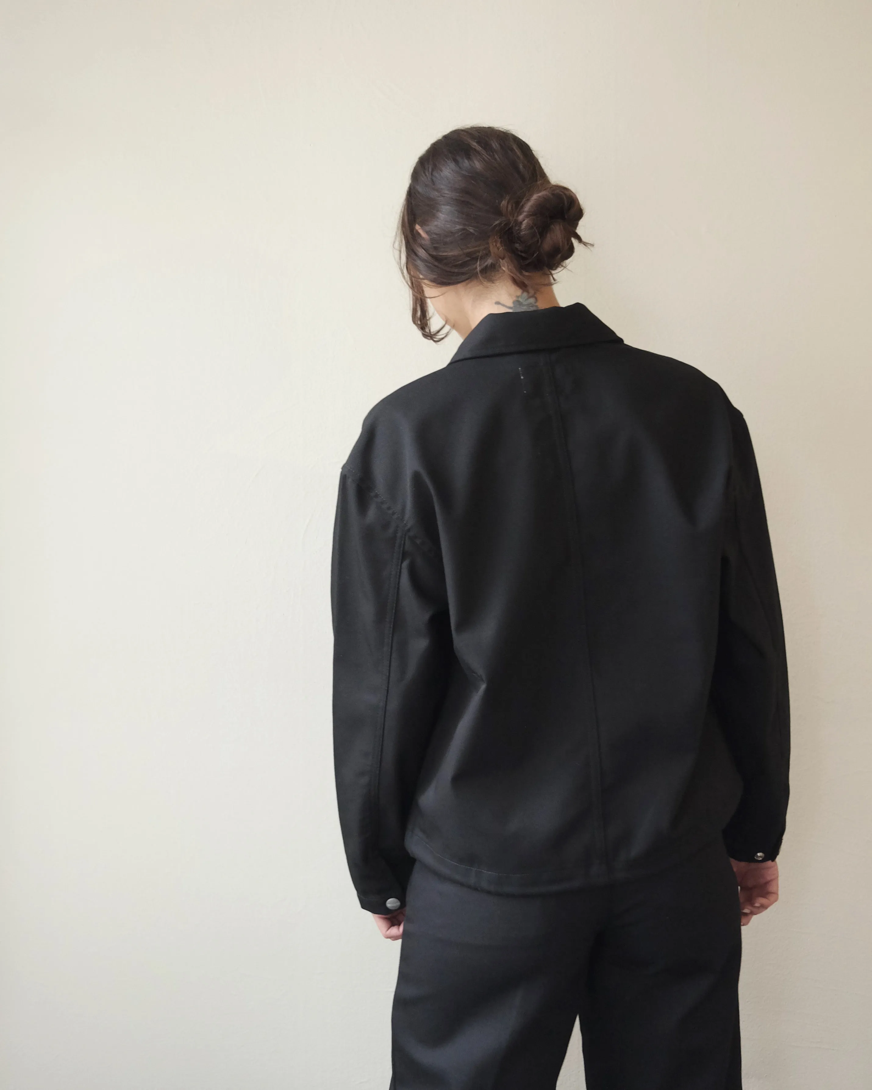 Simple Shirt Jacket, Black