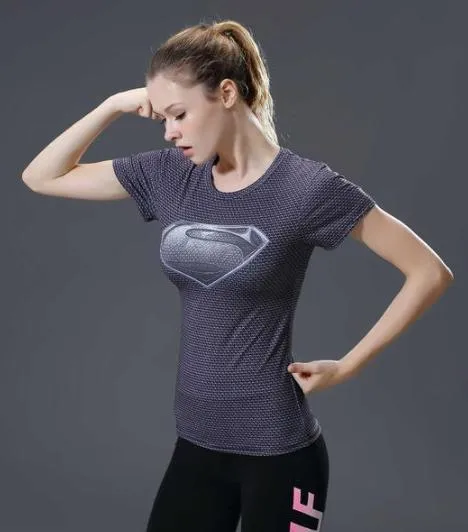 Supergirl 'Daughter Of Krypton' Compression Short Sleeve Rash Guard