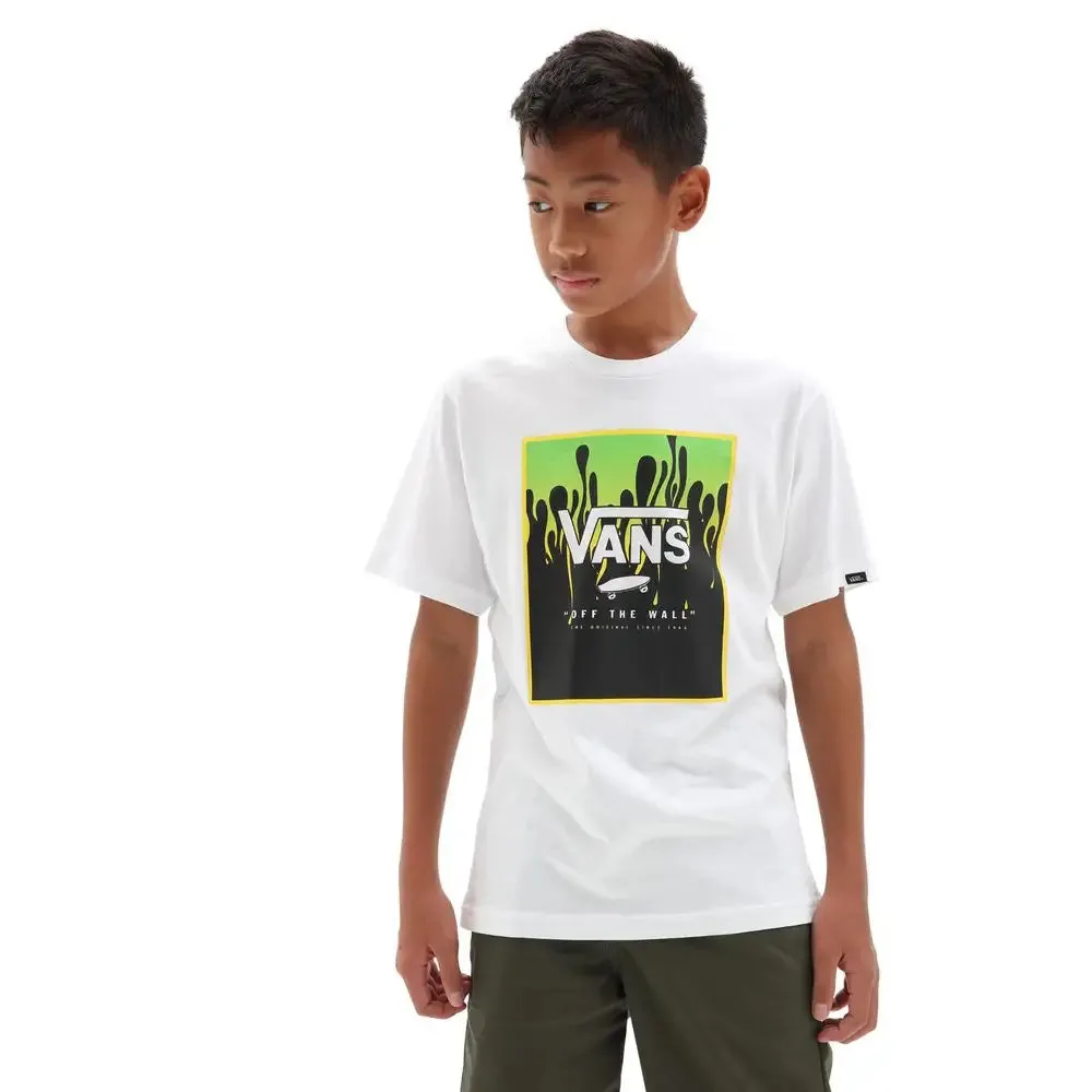 T-Shirt Vans BY Print Box Boys White/slime