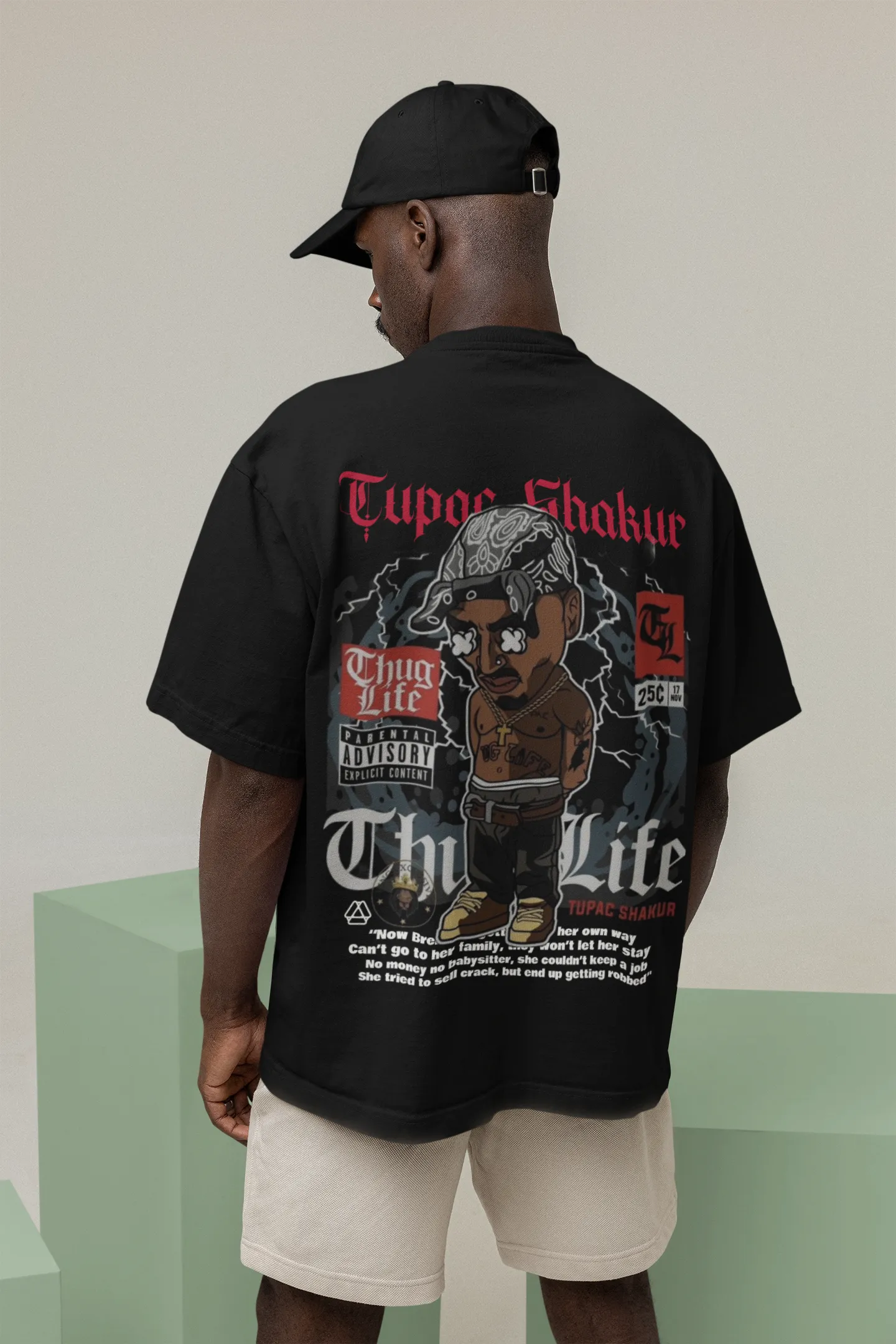 Tupac Shakur Oversized T-shirt