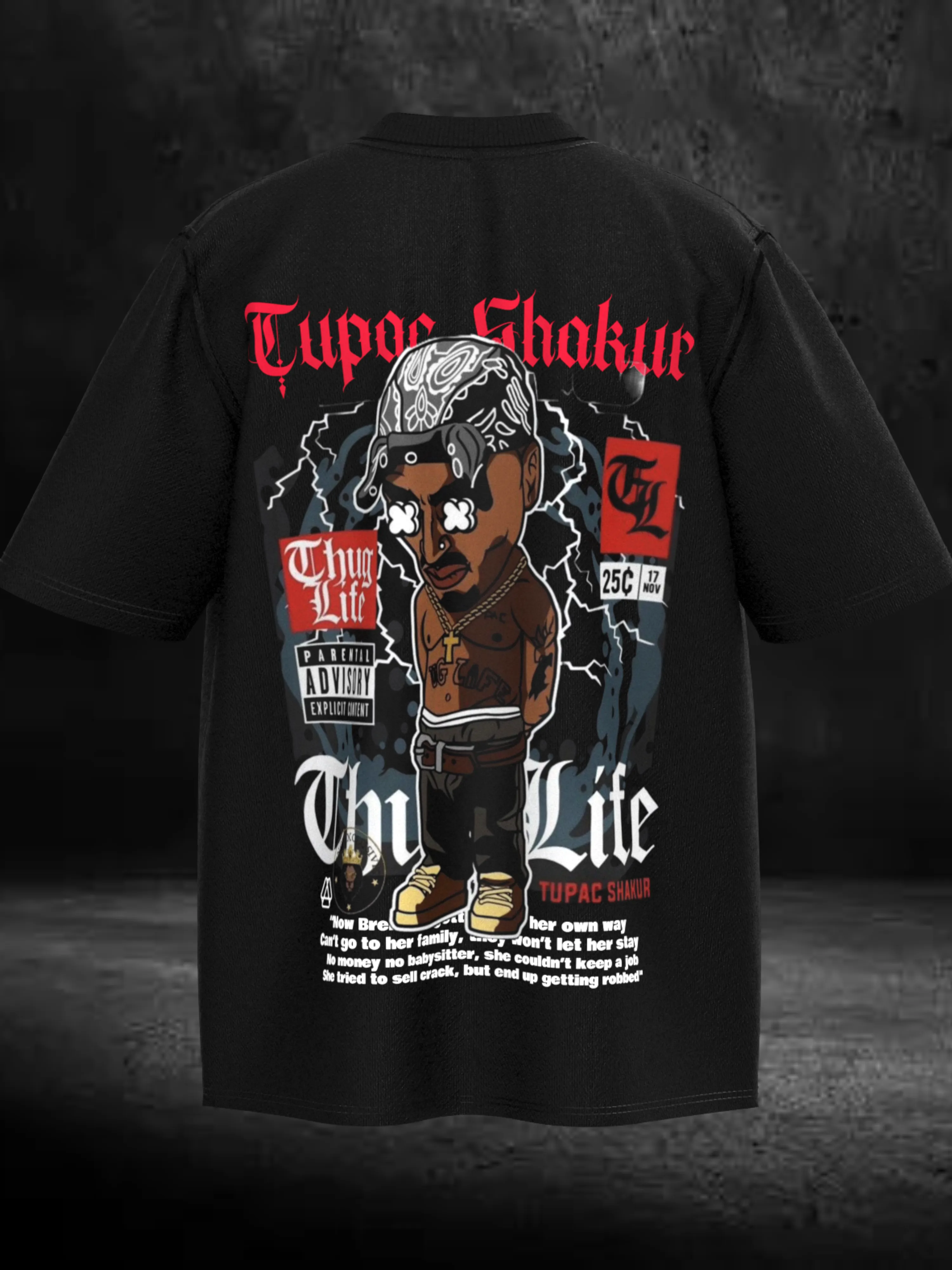 Tupac Shakur Oversized T-shirt